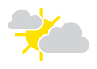 Partly sunny; breezy this afternoon